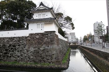 大分府内城の風景