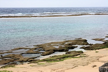 屋子母海水浴場の風景