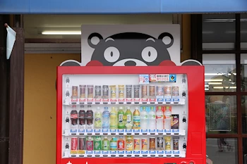 くまもん自動販売機の画像
